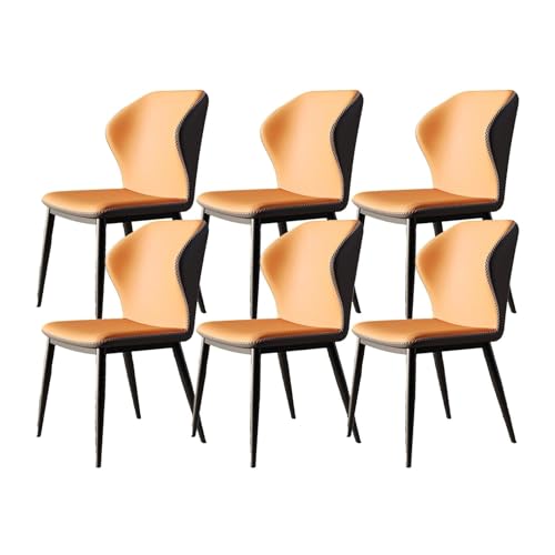 NMVAWIPT Gepolstertes Esszimmerstuhl-Set Im Mid-Century Modern-Stil, Hohe Rückenlehne(Color 1,Set of 6) von NMVAWIPT