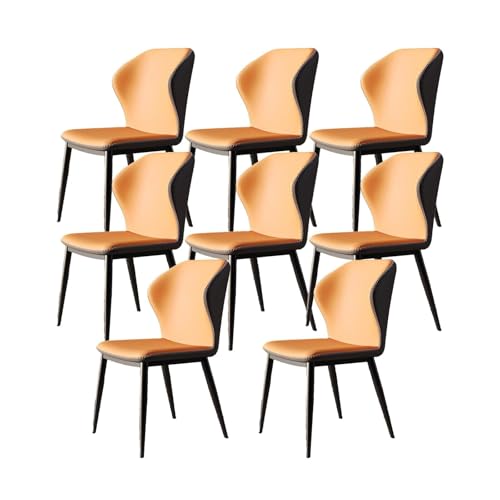 NMVAWIPT Gepolstertes Esszimmerstuhl-Set Im Mid-Century Modern-Stil, Hohe Rückenlehne(Color 1,Set of 8) von NMVAWIPT