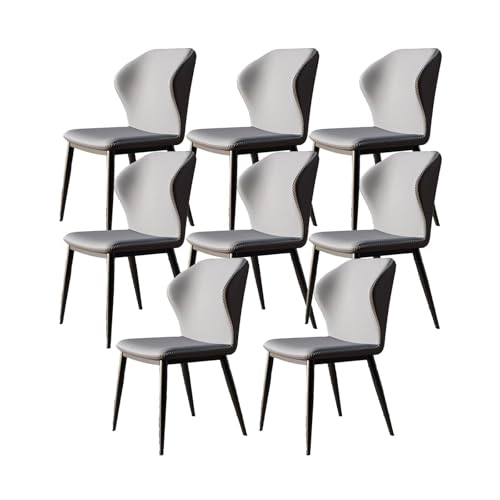 NMVAWIPT Gepolstertes Esszimmerstuhl-Set Im Mid-Century Modern-Stil, Hohe Rückenlehne(Color 2,Set of 8) von NMVAWIPT