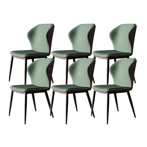 NMVAWIPT Gepolstertes Esszimmerstuhl-Set Im Mid-Century Modern-Stil, Hohe Rückenlehne(Color 3,Set of 6) von NMVAWIPT
