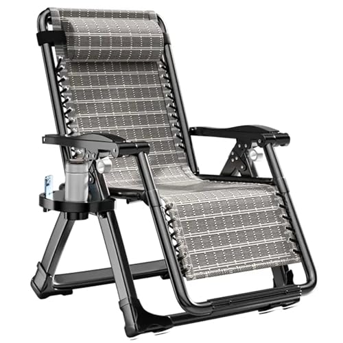 NMVAWIPT Klappbarer Liegesessel for Die Gartenterrasse, Zero Gravity Office Nap Lounger Chair, Terrassen-Rasenliegestühle(Style3) von NMVAWIPT