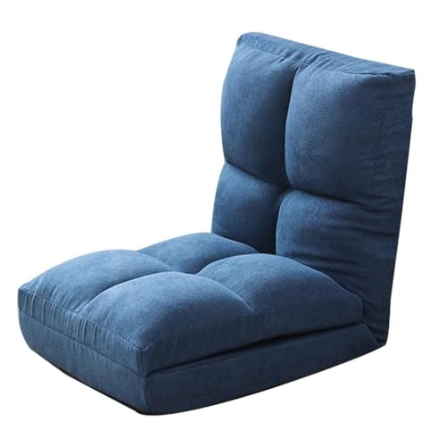 NMVAWIPT Klappbarer Liegestuhl Mit Verstellbarer Rückenlehne, Leichtes Lounge-Sofa for Wohnzimmer, Terrasse Oder Balkon(Blue) von NMVAWIPT