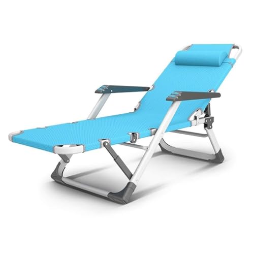 NMVAWIPT Klappbarer Zero-Gravity-Stuhl for Büro Und Terrasse, Gartenliege, Camping-Liegestuhl for Den Pool(Blue) von NMVAWIPT