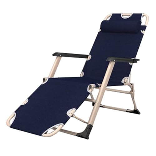 NMVAWIPT Klappstuhl for Das Nickerchen Im Büro Mit Gepolsterten Liegen, Verstellbarer Kopfstützenliege for Entspannen Am Strand Im Freien(Style1) von NMVAWIPT