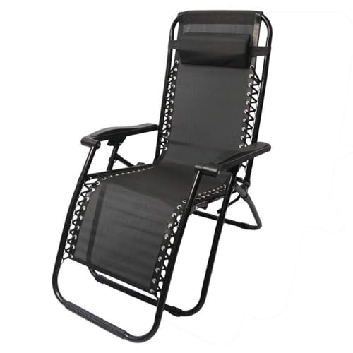 NMVAWIPT Leichter Klappsessel for Den Außenbereich, Faltbarer, Verstellbarer Zero-Gravity-Loungesessel for Die Terrasse, Liegestuhl for Den Strand Im Garten, Veranda(Style1) von NMVAWIPT