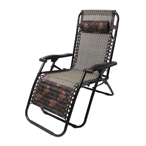 NMVAWIPT Leichter Klappsessel for Den Außenbereich, Faltbarer, Verstellbarer Zero-Gravity-Loungesessel for Die Terrasse, Liegestuhl for Den Strand Im Garten, Veranda(Style2) von NMVAWIPT