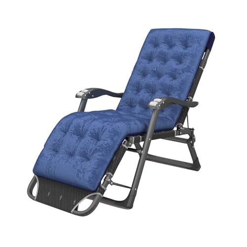 NMVAWIPT Liegestuhl Mit Mehrfachverstellung for Den Garten Im Freien, Klappstuhl for Die Freizeit Zu Hause Mit Abnehmbarer Matte Und Armlehne(Blue) von NMVAWIPT