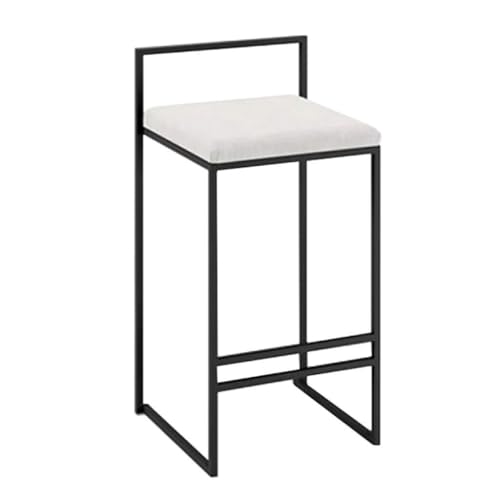 NMVAWIPT Moderne Barhocker In Thekenhöhe, Esszimmerstuhl Mit Ergonomischer Rückenlehne Und Fußstütze for Das Wohnzimmer In Der Küche(White,75cm) von NMVAWIPT