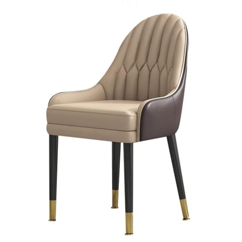 NMVAWIPT Moderne Esszimmerstühle, 2er-Set, PU-Leder, Hohe Rückenlehne, Weich Gepolsterter Sitz, Beine Aus Massivholz for Küche Und Wohnzimmer(Color 2) von NMVAWIPT