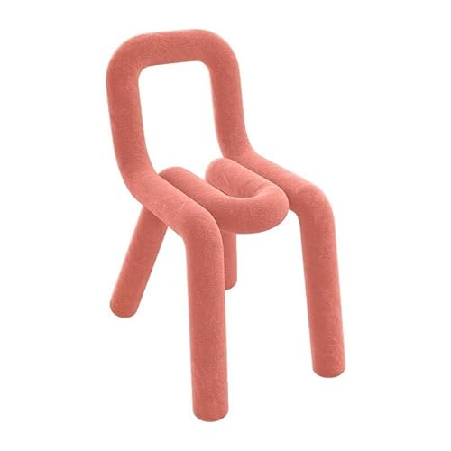 NMVAWIPT Moderne Esszimmerstühle, 45 cm Sitzhöhe, Stoffpolsterung, Metallrahmen for Das Home Office(Red,Set of 1) von NMVAWIPT