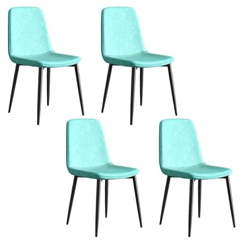 NMVAWIPT Moderne Esszimmerstühle, Metall Zeitgenössischer Küchenstuhl Zimmerseite Parsons for Zuhause(Blue,Set of 4) von NMVAWIPT