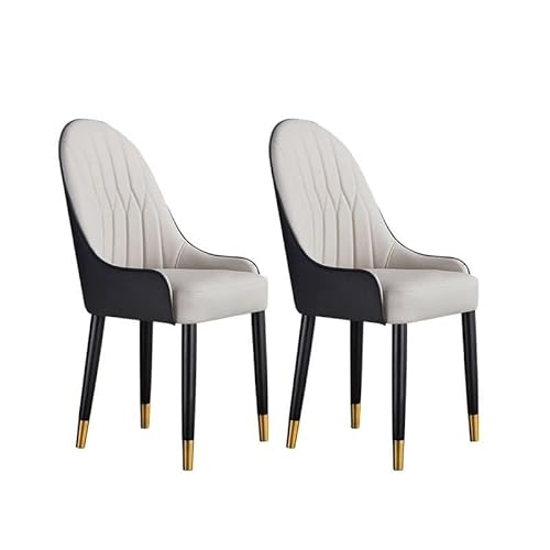 NMVAWIPT Moderne Esszimmerstühle, Zeitgenössischer Küchenstuhl Aus Metall Mit Beinen Massivholz for Zuhause(2 Pieces) von NMVAWIPT