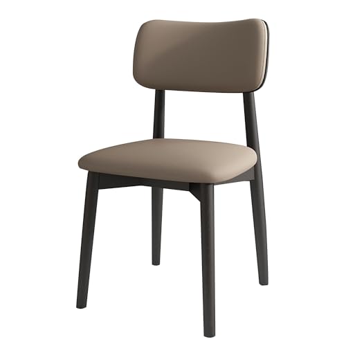 NMVAWIPT Moderne Esszimmerstühle Aus Holz Mit Geschwungener Rückenlehne Und Gepolsterter Sitzfläche(Black 6,Set of 4) von NMVAWIPT