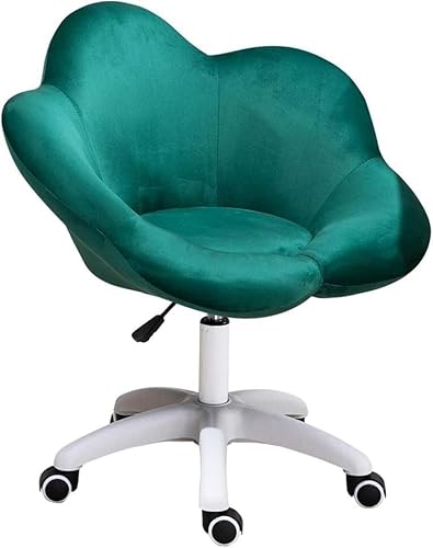 NMVAWIPT Moderner, Verstellbarer Drehstuhl Mit Rollen, Ergonomischer Bürostuhl for Zuhause Und Die Arbeit(Green) von NMVAWIPT