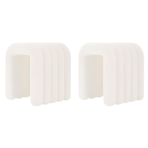 NMVAWIPT Moderner Schminkstuhl Mit Flanellpolsterung, Pouf-Ottomane Ohne Montage, Mehrzweck-Fußhocker Und Sitz In Geometrischen Formen(#1,6 Piece Set) von NMVAWIPT