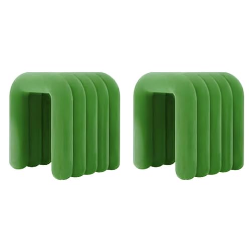NMVAWIPT Moderner Schminkstuhl Mit Flanellpolsterung, Pouf-Ottomane Ohne Montage, Mehrzweck-Fußhocker Und Sitz In Geometrischen Formen(#2,6 Piece Set) von NMVAWIPT