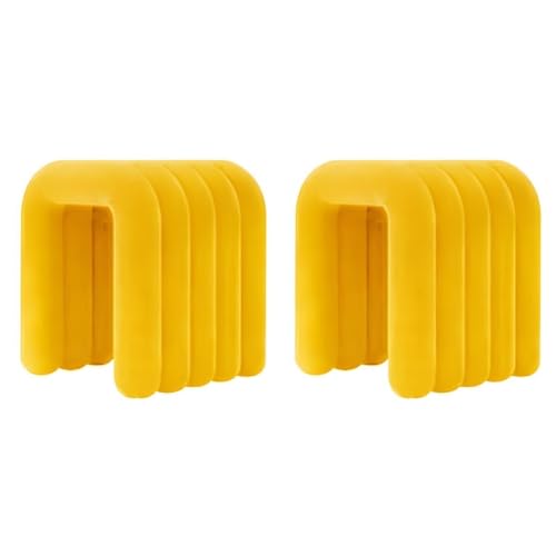 NMVAWIPT Moderner Schminkstuhl Mit Flanellpolsterung, Pouf-Ottomane Ohne Montage, Mehrzweck-Fußhocker Und Sitz In Geometrischen Formen(#4,6 Piece Set) von NMVAWIPT