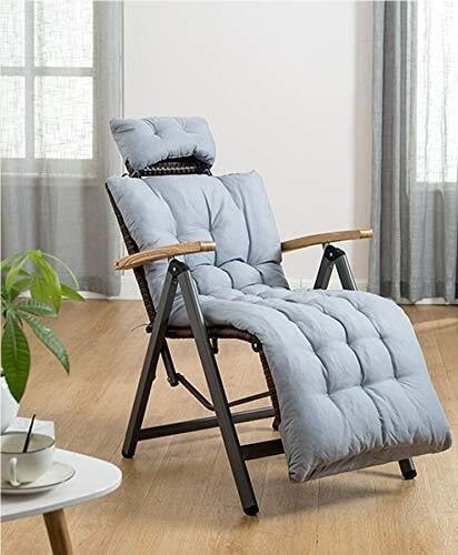 NMVAWIPT Office Nap Rattan-Liegestuhl Mit Abnehmbarem Kissen, 9-Fach Verstellbare Liege for Den Poolbereich, Faltbarer Terrassenstuhl for Den Außenbereich NMVAWIPT Office Nap Rattan-Liegestuhl Mit Abnehmbarem Kissen, 9-Fach Verstellbare Liege for Den Poolbereich, Faltbarer Terrassenstuhl for Den Außenbereich von NMVAWIPT