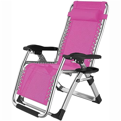 NMVAWIPT Office Nap Zero Gravity Klappstuhl Mit Verstellbarem Kissen, Liegestühle for Die Terrasse Im Freien, Tragkraft Bis 260 Kg(Style3) von NMVAWIPT