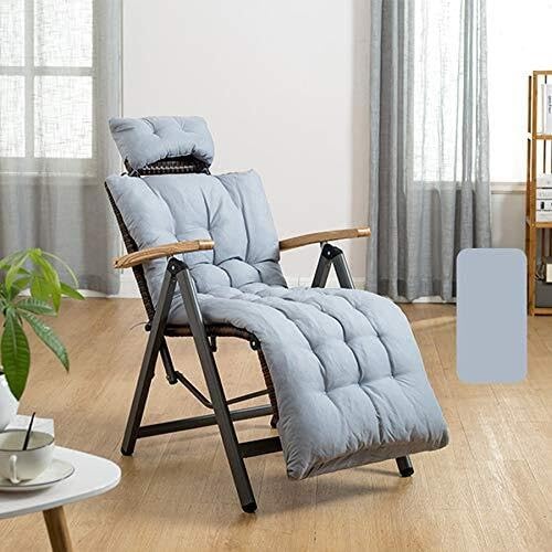 NMVAWIPT Rattan-Loungesessel Fürs Büro, Nickerchen, Verstellbarer Zero-Gravity-Klappsessel for Garten, Terrasse, Strand, Veranda, Swimmingpool(Style1) von NMVAWIPT