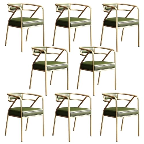 NMVAWIPT Restaurant Coffee Shop Rezeption Moderner Sessel, Wartezimmer for Zuhause Wohnen Essen(Color 4,8pcs) von NMVAWIPT