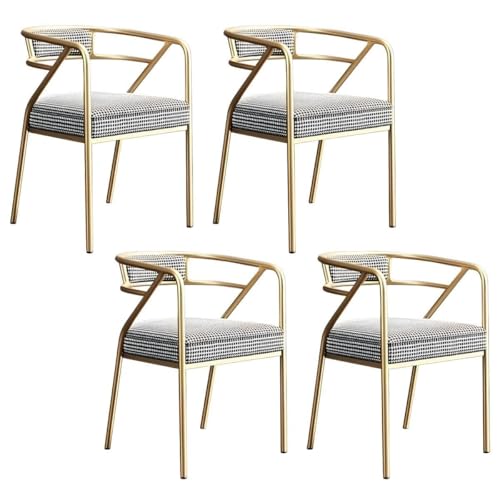 NMVAWIPT Restaurant Coffee Shop Rezeption Moderner Sessel, Wartezimmer for Zuhause Wohnen Essen(Color 5,4pcs) von NMVAWIPT