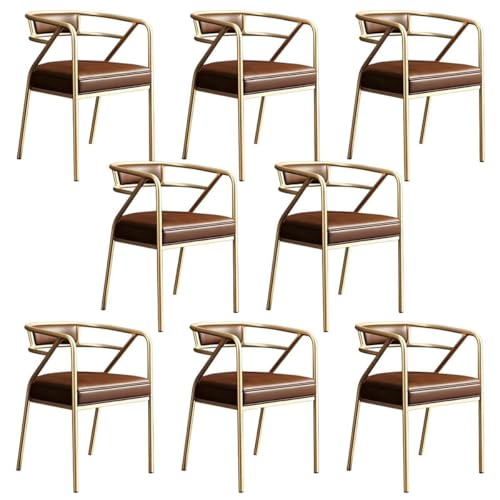 NMVAWIPT Restaurant Coffee Shop Rezeption Moderner Sessel, Wartezimmer for Zuhause Wohnen Essen(Color 9,8pcs) von NMVAWIPT