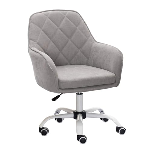 NMVAWIPT Schreibtischstuhl for Das Homeoffice Mit Lordosenstütze, Höhenverstellbar, Atmungsaktive Netzrückenlehne, Drehstuhl for Arbeit, Studium Und Gaming(Gray) von NMVAWIPT