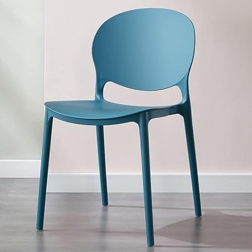 NMVAWIPT Stapelbare Esszimmerstühle, 47 cm Sitzhöhe, Geformter Kunststoff, Mid-Century Modern-Stil, for Küche, Esszimmer, Wohnzimmer(#11,1 Piece) von NMVAWIPT