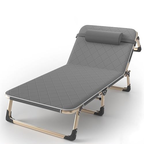 NMVAWIPT Tragbare Büros Einzel Camping Nickerchen Entspannung Klappliege, Mehrzweck-Klappstuhl Bett for Erwachsene(Style3) von NMVAWIPT