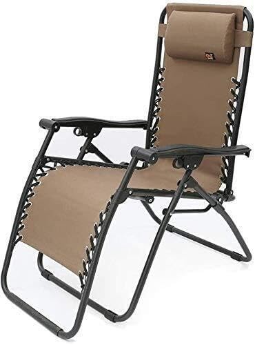 NMVAWIPT Verstellbare Armlehnen-Liegeliege, Klappbare Gartenliegestühle, for Rasencamping Im Innen- Und Außenbereich(Brun) von NMVAWIPT