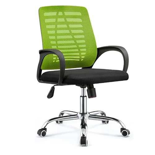 NMVAWIPT Verstellbarer Büro-Schreibtischstuhl for Studenten, Arbeitszimmer, Drehbarer Computerstuhl, Bequeme Netzpolsterung, Mit Armlehnen Und Höhe(Color 1) von NMVAWIPT