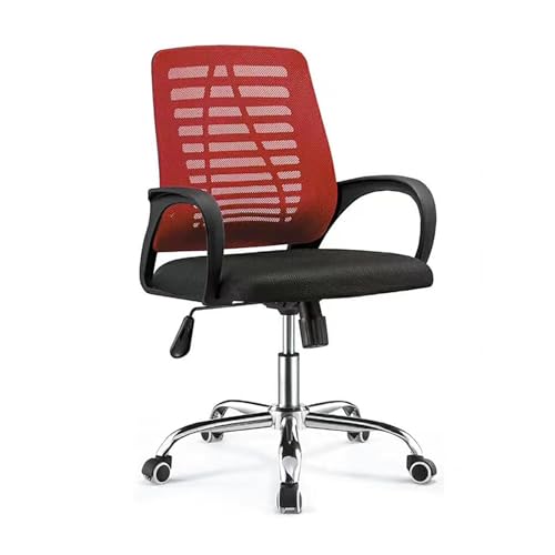 NMVAWIPT Verstellbarer Büro-Schreibtischstuhl for Studenten, Arbeitszimmer, Drehbarer Computerstuhl, Bequeme Netzpolsterung, Mit Armlehnen Und Höhe(Color 3) von NMVAWIPT