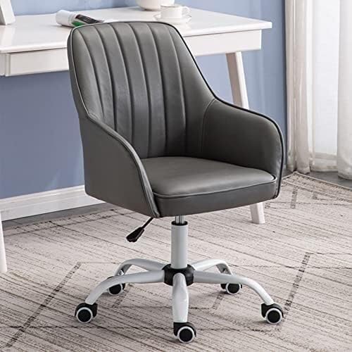 NMVAWIPT Verstellbarer Bürostuhl Aus PU-Leder, Ergonomischer Drehschreibtisch Mit 360°-Drehung, Höhenverstellbarer Computer for Zuhause, Wohnheim(#5) von NMVAWIPT