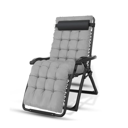 NMVAWIPT Verstellbarer Liegestuhl Mit Schwerelosigkeitsfunktion, Liegestuhl for Die Terrasse Im Freien, for Büro, Deck, Rasen, Strand, Hof, Campingplatz(Style4) von NMVAWIPT
