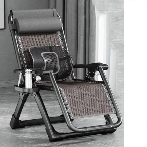 NMVAWIPT Vinegar Weaving Liegestuhl for Terrasse, Garten, Strand, Pool, Zero Gravity Verstellbarer Klapp-Loungesessel(Chair) von NMVAWIPT