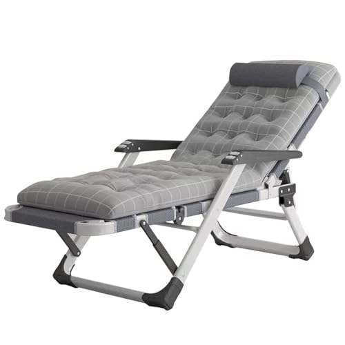 NMVAWIPT Zero Gravity Büro-Nap-Relaxsessel, Garten-Lounge, Poolside-Rasenstühle Mit Fußhocker, Outdoor-Liegestühle, Klapp-Relaxsessel(Style2) von NMVAWIPT