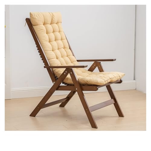NMVAWIPT Zero Gravity Gartenstuhl Mit Liegefunktion, Klappbarer Strandstuhl Aus Holz for Den Außenbereich, Verstellbarer Langer Liegestuhl for Das Büro(Black) von NMVAWIPT