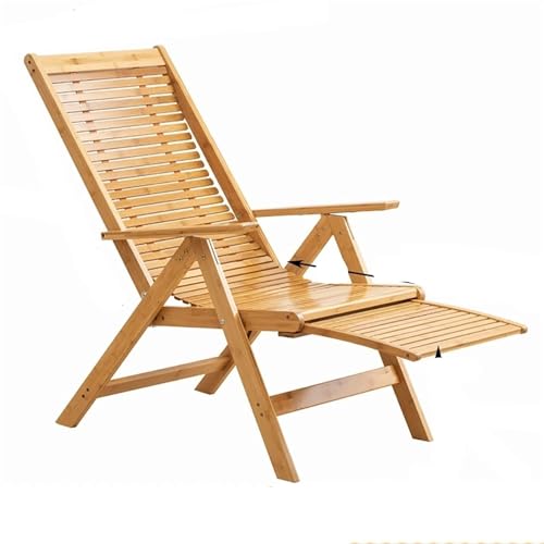 NMVAWIPT Zero Gravity Gartenstuhl Mit Liegefunktion, Klappbarer Strandstuhl Aus Holz for Den Außenbereich, Verstellbarer Langer Liegestuhl for Das Büro(Style3) von NMVAWIPT