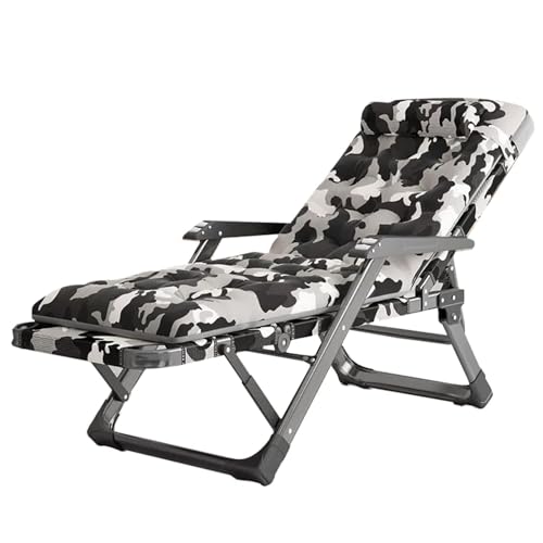 NMVAWIPT Zero Gravity Klappbare Liegestühle for Erwachsene, Liegender Gartenstuhl, Extra Breiter Gartenliegestuhl Mit Fußhocker(Style2) von NMVAWIPT