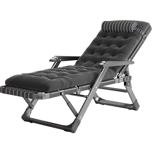NMVAWIPT Zero Gravity Klappbare Liegestühle for Erwachsene, Liegender Gartenstuhl, Extra Breiter Gartenliegestuhl Mit Fußhocker(Style6) von NMVAWIPT