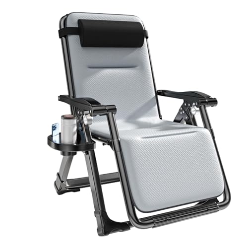 NMVAWIPT Zero Gravity-Liegestuhl Fürs Büro, Siesta-Sessel for Den Balkon, Sonnenliegen for Den Garten, Liegesessel Aus Aluminiumlegierung(Breathable Mat) von NMVAWIPT