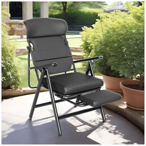NMVAWIPT Zero Gravity Lounge Chair, 5-Fach Verstellbarer Liegestuhl, Zusammenklappbarer Patio-Sessel Mit Kopfstütze Und Fußstütze, Tragbarer Anti-Schwerkraft-Liegestuhl NMVAWIPT Zero Gravity Lounge Chair, 5-Fach Verstellbarer Liegestuhl, Zusammenklappbarer Patio-Sessel Mit Kopfstütze Und Fußstütze, Tragbarer Anti-Schwerkraft-Liegestuhl von NMVAWIPT
