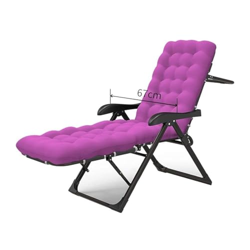 NMVAWIPT Zero Gravity Office Nap Recliner, 67 cm Breite, Extra Große Sonnenliege for Die Strandterrasse, Strapazierfähiger, Faltbarer Liegestuhl(Black) von NMVAWIPT
