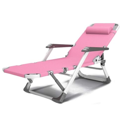 NMVAWIPT Zero Gravity Recliner, Faltbare Liege for Den Garten, Camping-Deck-Büro-Nickerchenstuhl(Pink) von NMVAWIPT