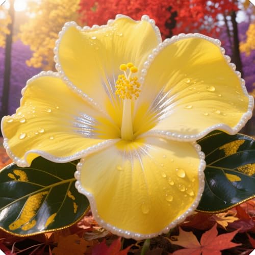 Hibiskuszwiebeln ergänzen mit ihren eleganten Farben die Gartendekoration.-3zwiebeln-X von NMYHKD