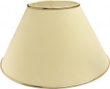 Lampenschirm *rund* für Tischlampen, Chintz beige, Goldkante glänzend, Du=40 /Do=24/H=20cm Befestigung unten E27 von NN
