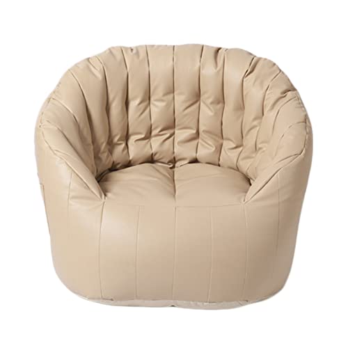 NNBDEY Bezug für Sitzsäcke, PU-Sitzliege, Lazy Lounger für drinnen und draußen, wasserdichter Sitzsack-Sofabezug für Erwachsene und Kinder, ohne Füllung von NNBDEY