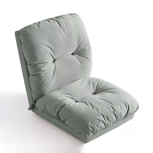 NNBDEY Bodensofa-Sitzsack, Bettschwammfüllung, extra Dicke Bodencouch, zusammenklappbare Matratze, inklusive abnehmbarem, waschbarem Bezug für Schlafzimmer, Wohnzimmer (Farbe: Grün, Größe von NNBDEY