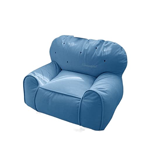 NNBDEY Königsblauer Riesen-Sitzsackbezug aus Wildleder, 1,80 m – extragroß, weich und flauschig, tragbares Schlafsofa für Bequeme Sitzgelegenheiten im Wohnzimmer von NNBDEY